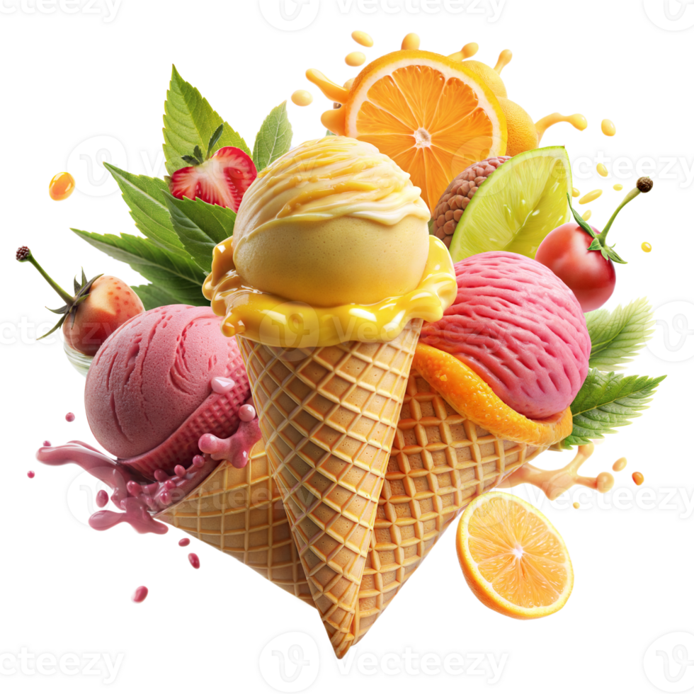 آب میوه و بستنی گل و سنبل